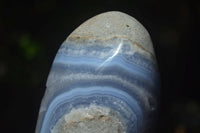 Polished Blue Lace Agate Standing Free Forms  x 2 From Nsanje, Malawi - Toprock Gemstones and Minerals 