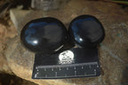 Polished Black Basalt Palm Stones x 12 From Madagascar - Toprock Gemstones and Minerals 