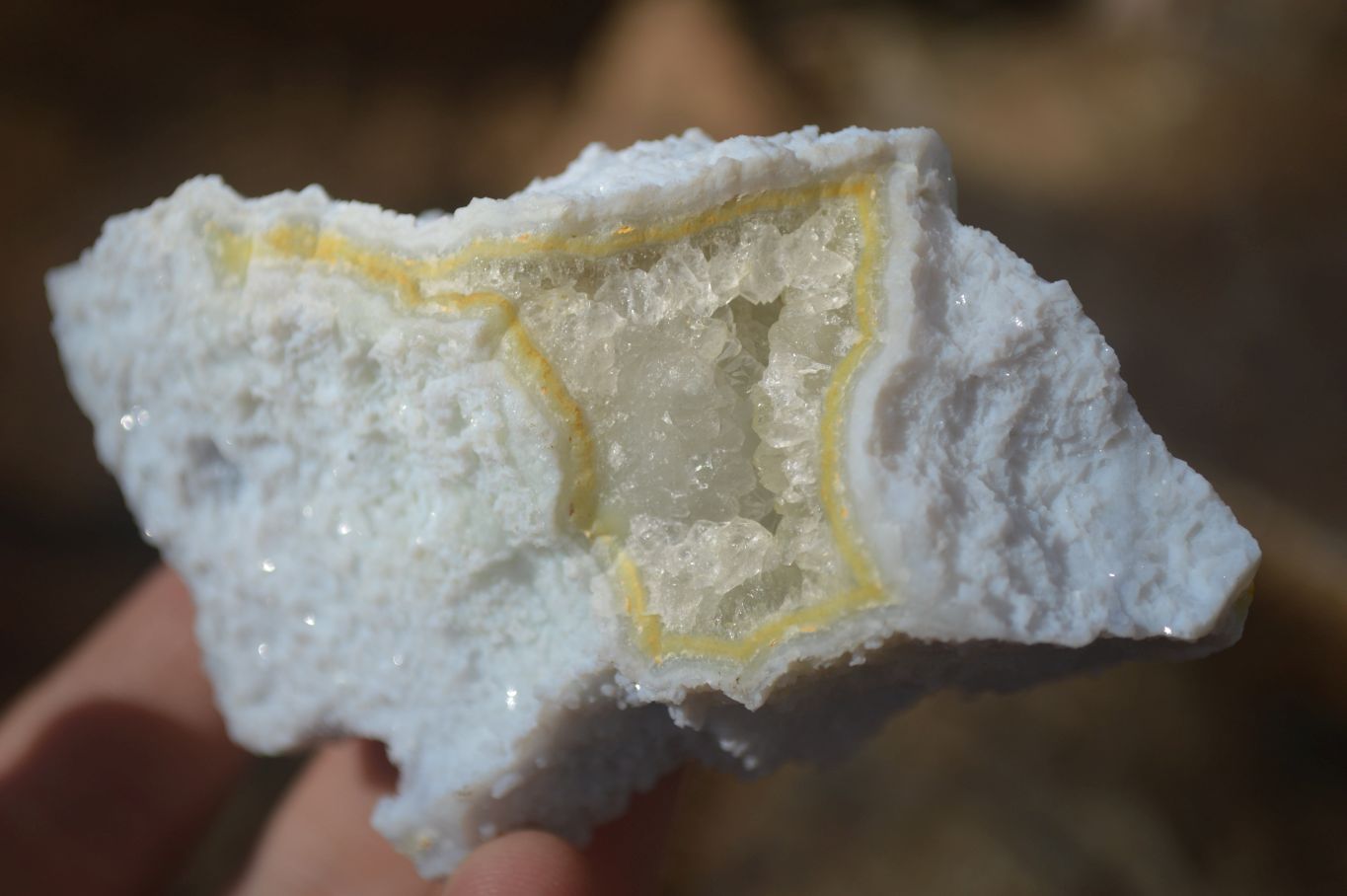 Natural Etched Blue Chalcedony Specimens  x 6 From Nsanje, Malawi - Toprock Gemstones and Minerals 