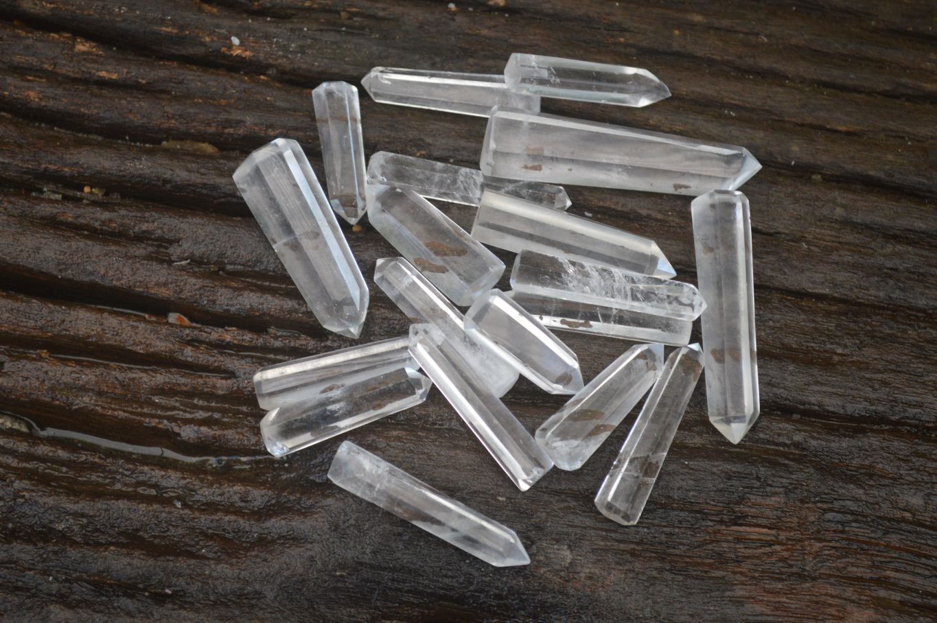 Polished Semi Optic Clear Quartz Jewellery Points x 35 From Madagascar - Toprock Gemstones and Minerals 