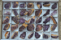 Natural Small Dark "Amethystos" Amethyst Clusters x 35 From Kwaggafontein, South Africa - TopRock