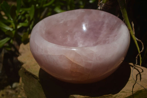 Polished Rose Quartz Bowl  x 1 From Ambatondrazaka, Madagascar - TopRock