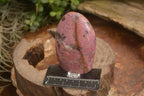 Polished  Pink & Black Rhodonite Standing Free Forms x 2 From Madagascar - Toprock Gemstones and Minerals 