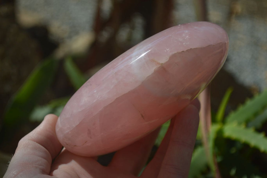 Polished Pink Rose Quartz Standing Free Forms x 2 From Antsirabe, Madagascar - Toprock Gemstones and Minerals 