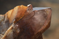 Natural Red Hematoid Phantom Quartz Specimens x 2 From Karoi, Zimbabwe - Toprock Gemstones and Minerals 