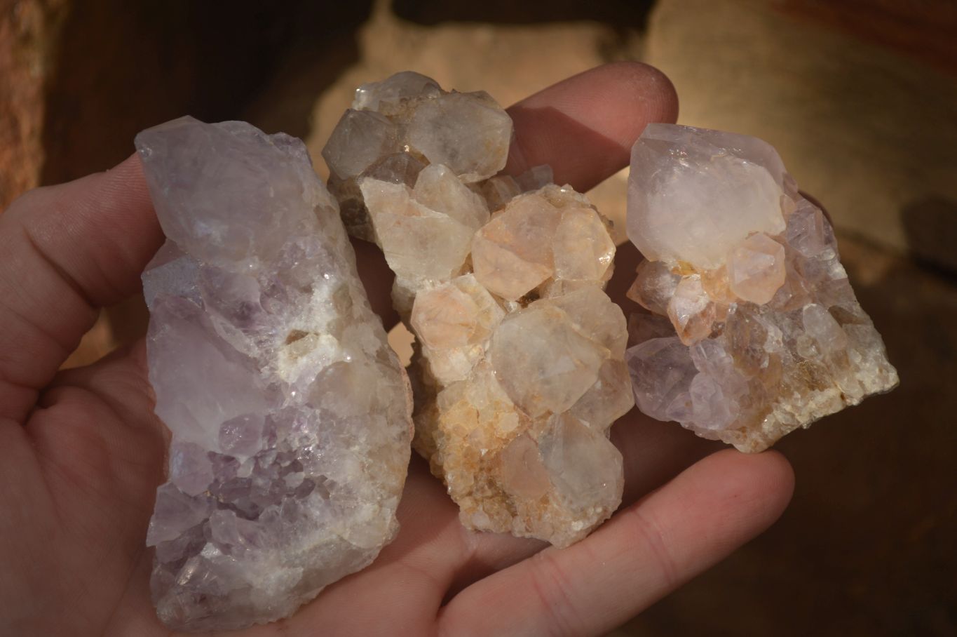 Natural Mixed Spirit Quartz Crystal Specimens x 24 From Boekenhouthoek, South Africa - Toprock Gemstones and Minerals 