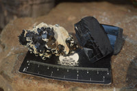 Natural Schorl Black Tourmaline Specimens x 6 From Erongo, Namibia - Toprock Gemstones and Minerals 
