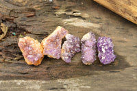 Natural Mini & Small Dark "Amethystos" Amethyst Clusters x 63 From Kwaggafontein, South Africa - TopRock