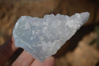 Natural Etched Blue Chalcedony Specimens  x 6 From Nsanje, Malawi - Toprock Gemstones and Minerals 
