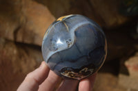 Polished Agate Spheres x 3 From Madagascar - Toprock Gemstones and Minerals 