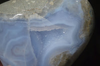 Polished Blue Lace Agate Standing Free Forms  x 2 From Nsanje, Malawi - Toprock Gemstones and Minerals 
