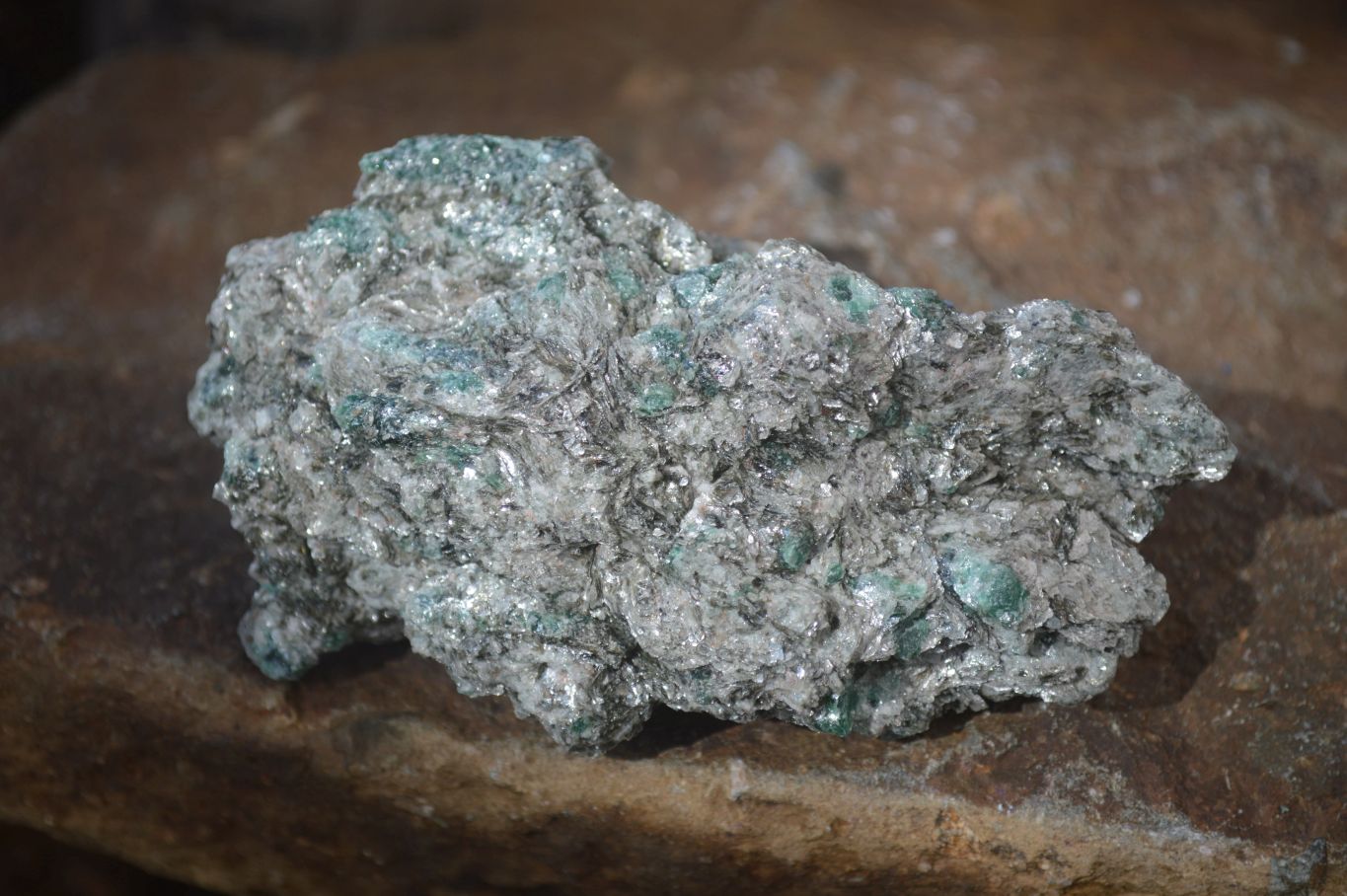 Natural Rare Emerald Mica In Matrix Cobbed Specimens x 6 From Mutoko, Zimbabwe - Toprock Gemstones and Minerals 