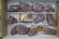 Natural Metallic Purpurite Cobbed Specimens x 12 From Erongo, Namibia - Toprock Gemstones and Minerals 