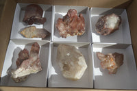 Natural Red Hematoid Quartz Specimens x 7 From Karoi, Zimbabwe - Toprock Gemstones and Minerals 