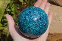 Natural Chrysocolla Conglomerate Sphere x 1 From Congo - TopRock
