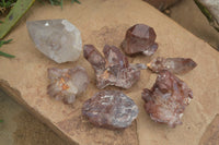 Natural Red Hematoid Quartz Specimens x 7 From Karoi, Zimbabwe - Toprock Gemstones and Minerals 