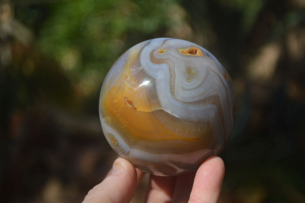 Polished Agate Spheres x 2 From Madagascar - Toprock Gemstones and Minerals 