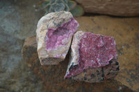 Natural Salrose Cobaltion Dolomite Specimens x 12 From Kakanda, Congo - Toprock Gemstones and Minerals 