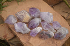 Natural Single Jacaranda Amethyst Crystals x 12 From Mumbwe, Zambia - Toprock Gemstones and Minerals 