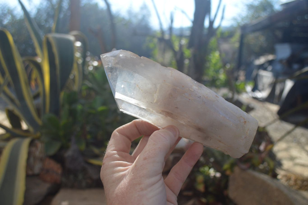 Natural Semi Polished Quartz Crystals x 2 From Angola - Toprock Gemstones and Minerals 