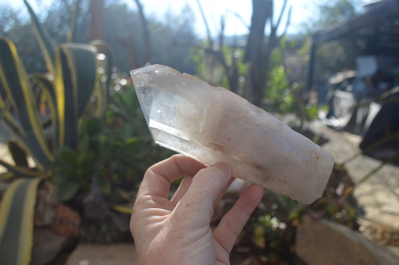 Natural Semi Polished Quartz Crystals x 2 From Angola - Toprock Gemstones and Minerals 