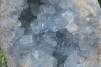 Natural Blue Celestite Geode Specimen  x 1 From Sakoany, Madagascar