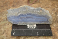 Polished One Side Blue Lace Agate Specimens x 6 From Nsanje, Malawi - Toprock Gemstones and Minerals 
