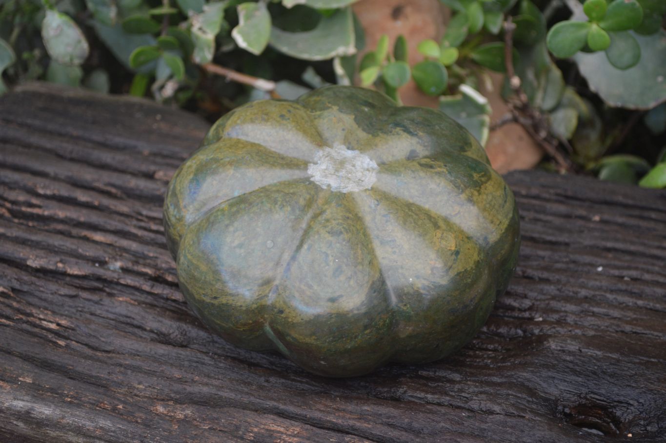 Polished Green Verdite Pumpkin Carving x 1 From Mazoe, Zimbabwe - Toprock Gemstones and Minerals 