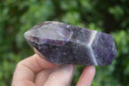 Polished Chevron Amethyst Points  x 2 From Zambia - Toprock Gemstones and Minerals 