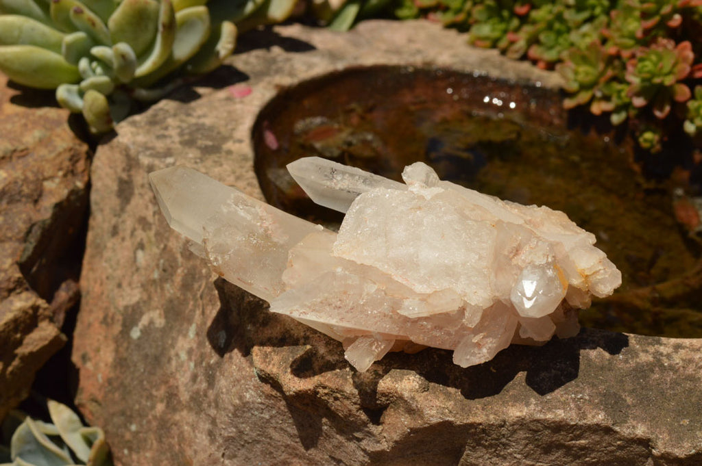 Natural Mixed Quartz Clusters  x 6 From Madagascar - TopRock
