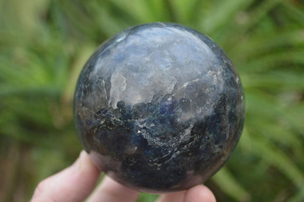 Polished Rare Iolite / Water Sapphire Spheres  x 2 From Northern Cape, South Africa - Toprock Gemstones and Minerals 