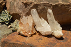 Natural Mixed Quartz Clusters  x 6 From Madagascar - TopRock