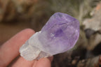 Natural Single Jacaranda Amethyst Crystals x 12 From Mumbwe, Zambia - Toprock Gemstones and Minerals 