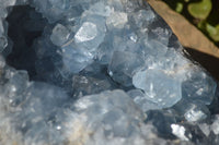 Natural Blue Celestite Geode Specimen  x 1 From Sakoany, Madagascar