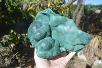 Natural Silky Botryoidal Malachite Specimen  x 1 From Kasompe, Congo - Toprock Gemstones and Minerals 