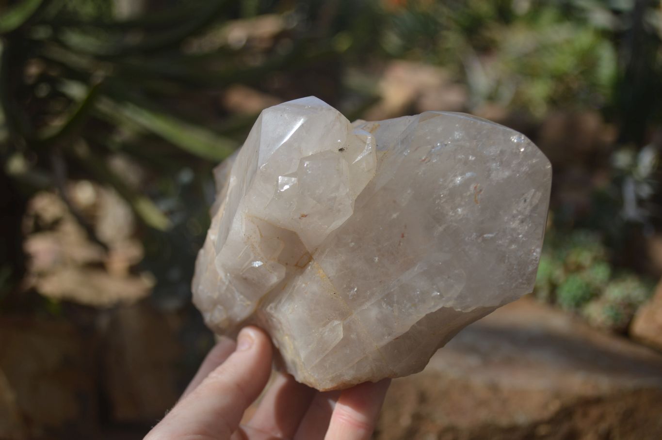 Natural Semi Polished Quartz Crystals x 2 From Angola - Toprock Gemstones and Minerals 