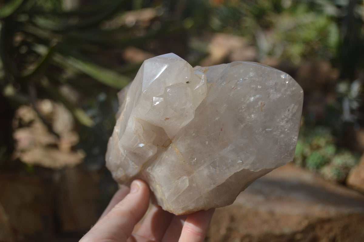 Natural Semi Polished Quartz Crystals x 2 From Angola - Toprock Gemstones and Minerals 