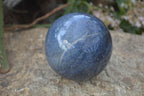 Polished Lazulite & Septaria Spheres  x 2 From Madagascar - Toprock Gemstones and Minerals 