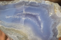 Polished One Side Blue Lace Agate Specimens x 6 From Nsanje, Malawi - Toprock Gemstones and Minerals 