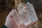 Polished Clear Quartz Crystal Points  x 6 From Madagascar - Toprock Gemstones and Minerals 