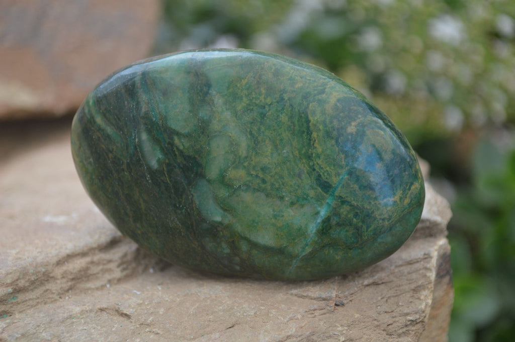 Polished Green Verdite Free Forms x 6 From Zimbabwe - Toprock Gemstones and Minerals 