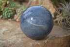 Polished Lazulite & Septaria Spheres  x 2 From Madagascar - Toprock Gemstones and Minerals 