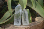 Polished Clear Quartz Crystal Points  x 6 From Madagascar - Toprock Gemstones and Minerals 