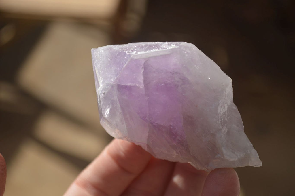 Natural Single Jacaranda Amethyst Crystals x 12 From Mumbwe, Zambia - Toprock Gemstones and Minerals 