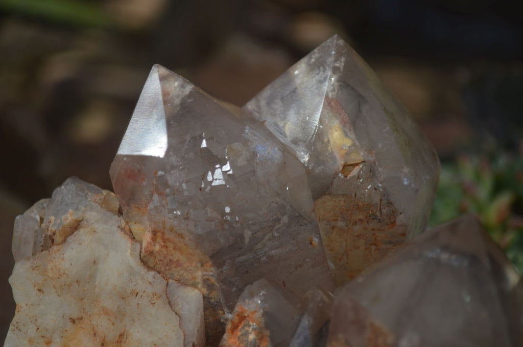 Natural Red Hematoid Phantom Quartz Cluster x 1 From Karoi, Zimbabwe - Toprock Gemstones and Minerals 