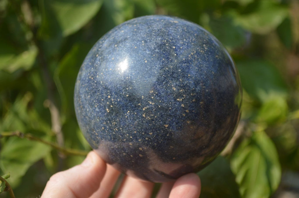 Polished Lazulite & Septaria Spheres  x 2 From Madagascar - Toprock Gemstones and Minerals 