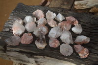 Natural Smokey Hematoid Quartz Crystals  x 35 From Madagascar - Toprock Gemstones and Minerals 