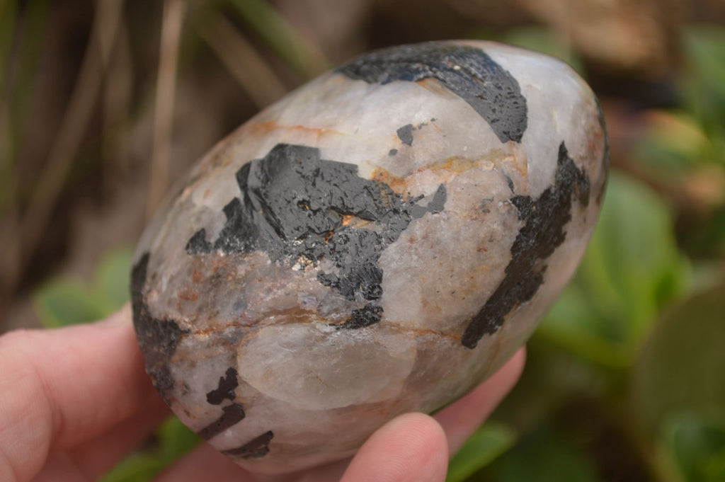 Polished Tourmalinated Quartz Standing Free Forms  x 4 From Namibia - TopRock