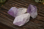 Natural Single Jacaranda Amethyst Crystals x 12 From Mumbwe, Zambia - Toprock Gemstones and Minerals 