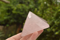 Polished Pink Rose Quartz Pyramids  x 4 From Madagascar - TopRock